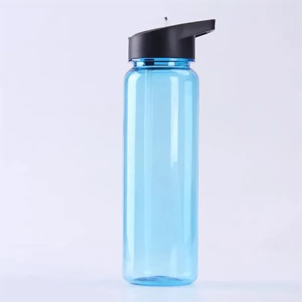 Sport Portable Translucent Water Bottle With Flip Straw - Sport Portable Translucent Water Bottle With Flip Straw - Image 4 of 4