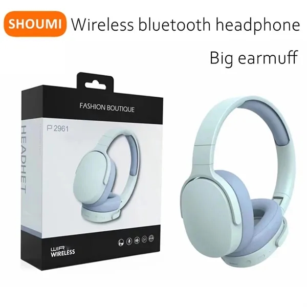 Wireless Bluetooth Headphones Earphones Overhead Earpads Mic - Wireless Bluetooth Headphones Earphones Overhead Earpads Mic - Image 1 of 4