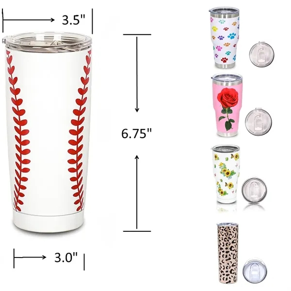 Football Print 20-30Oz Tumbler Ss Vacuum - Football Print 20-30Oz Tumbler Ss Vacuum - Image 5 of 5