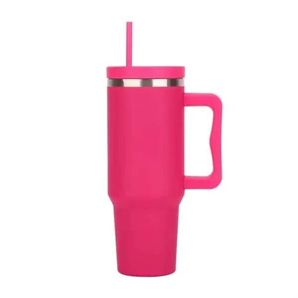40 Oz Tumbler With Handle And Straw - 40 Oz Tumbler With Handle And Straw - Image 5 of 10