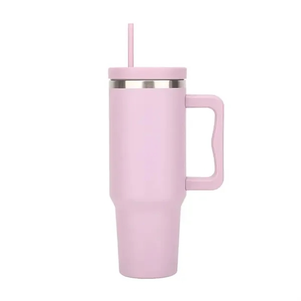 40 Oz Tumbler With Handle And Straw - 40 Oz Tumbler With Handle And Straw - Image 7 of 10