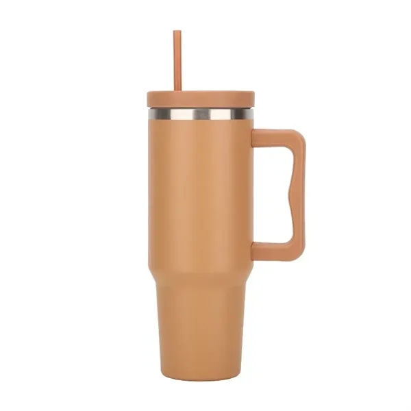 40 Oz Tumbler With Handle And Straw - 40 Oz Tumbler With Handle And Straw - Image 9 of 10
