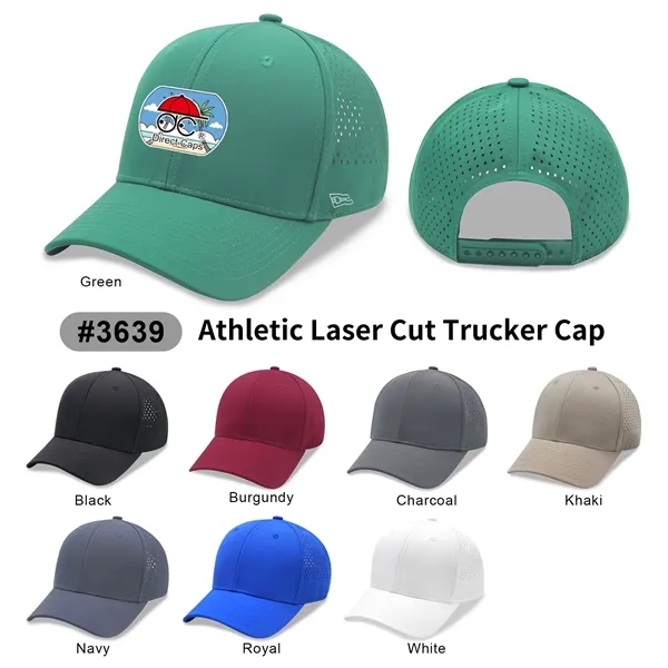 6 Panels Laser Cut Mesh Quick Dry Golf Trucker Cap - 6 Panels Laser Cut Mesh Quick Dry Golf Trucker Cap - Image 0 of 9