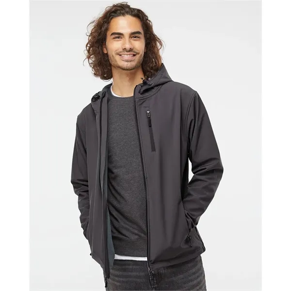Independent Trading Co. Men's Poly-Tech Soft Shell Jacket - Independent Trading Co. Men's Poly-Tech Soft Shell Jacket - Image 0 of 4