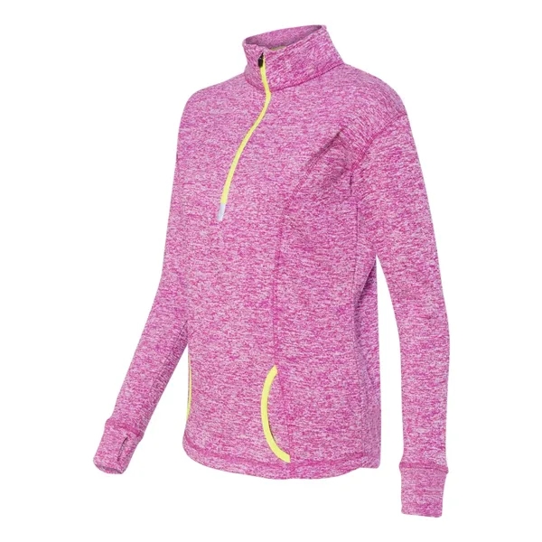 J. America Women's Cosmic Fleece Quarter-Zip Pullover - J. America Women's Cosmic Fleece Quarter-Zip Pullover - Image 15 of 25