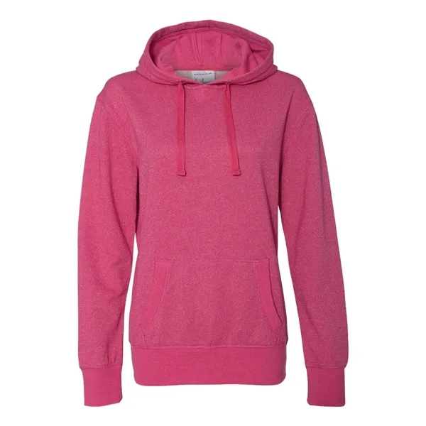 J. America Women's Glitter French Terry Hooded Sweatshirt - J. America Women's Glitter French Terry Hooded Sweatshirt - Image 18 of 18