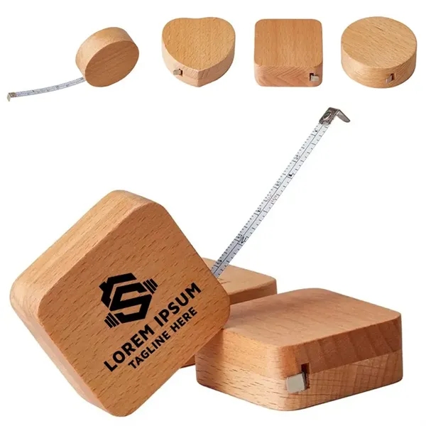 Eco-friendly Wood Square Tape Measure - Eco-friendly Wood Square Tape Measure - Image 0 of 4