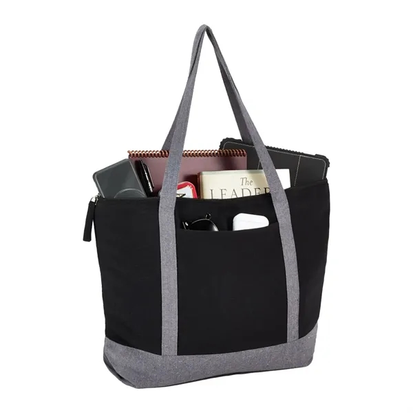 Repose 10oz Recycled Cotton Zippered Tote - Repose 10oz Recycled Cotton Zippered Tote - Image 2 of 14