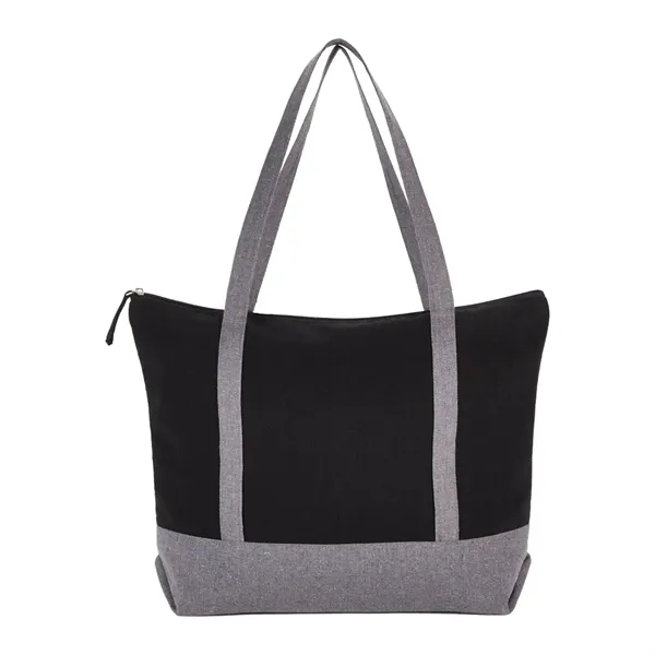 Repose 10oz Recycled Cotton Zippered Tote - Repose 10oz Recycled Cotton Zippered Tote - Image 4 of 14