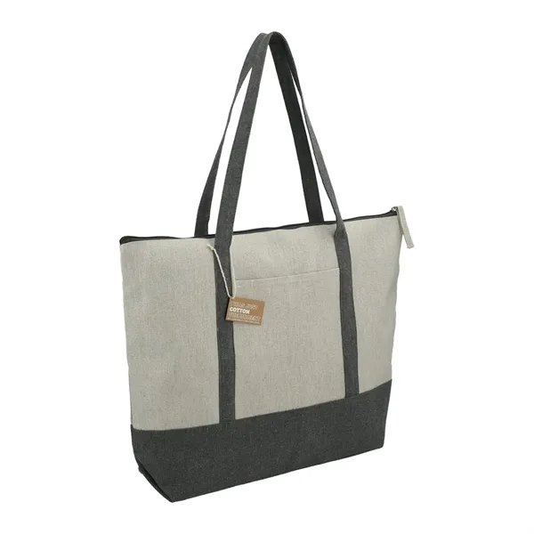 Repose 10oz Recycled Cotton Zippered Tote - Repose 10oz Recycled Cotton Zippered Tote - Image 7 of 14