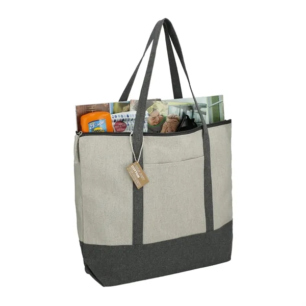 Repose 10oz Recycled Cotton Zippered Tote - Repose 10oz Recycled Cotton Zippered Tote - Image 8 of 14