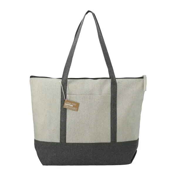 Repose 10oz Recycled Cotton Zippered Tote - Repose 10oz Recycled Cotton Zippered Tote - Image 10 of 14