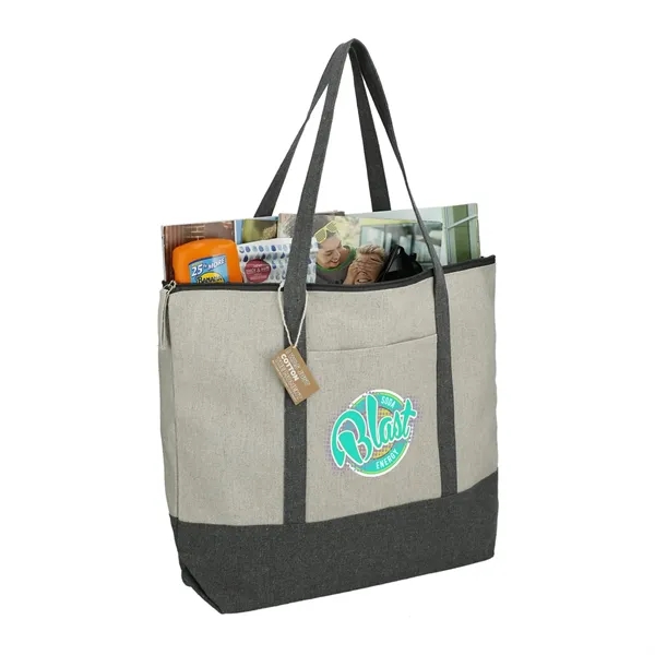 Repose 10oz Recycled Cotton Zippered Tote - Repose 10oz Recycled Cotton Zippered Tote - Image 12 of 14
