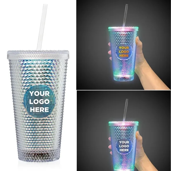 160z Light Up Diamond Tumbler - 160z Light Up Diamond Tumbler - Image 0 of 4