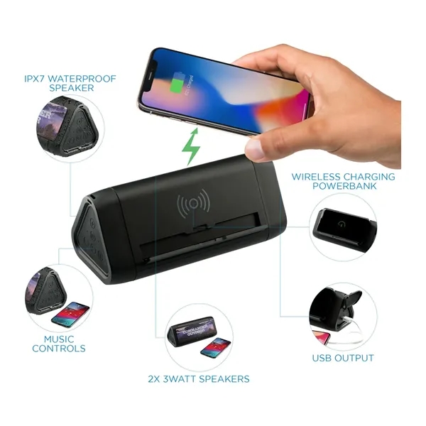 High Sierra Outdoor Speaker & Wireless PowerBank - High Sierra Outdoor Speaker & Wireless PowerBank - Image 3 of 11