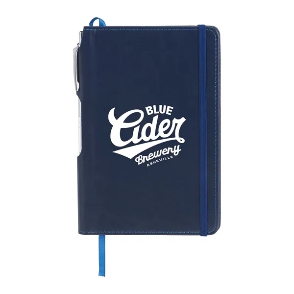 FSC® Mix 6" x 8.5" Viola Bound Notebook with Pen - FSC® Mix 6" x 8.5" Viola Bound Notebook with Pen - Image 6 of 6
