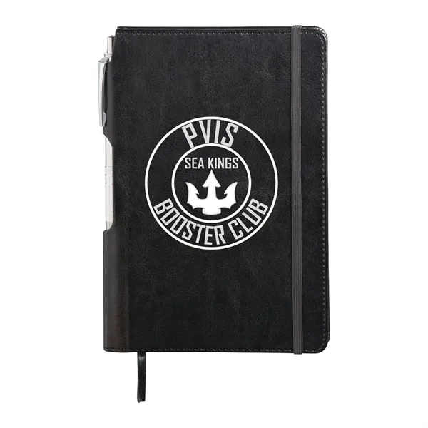 FSC® Mix 6" x 8.5" Viola Bound Notebook with Pen - FSC® Mix 6" x 8.5" Viola Bound Notebook with Pen - Image 0 of 6