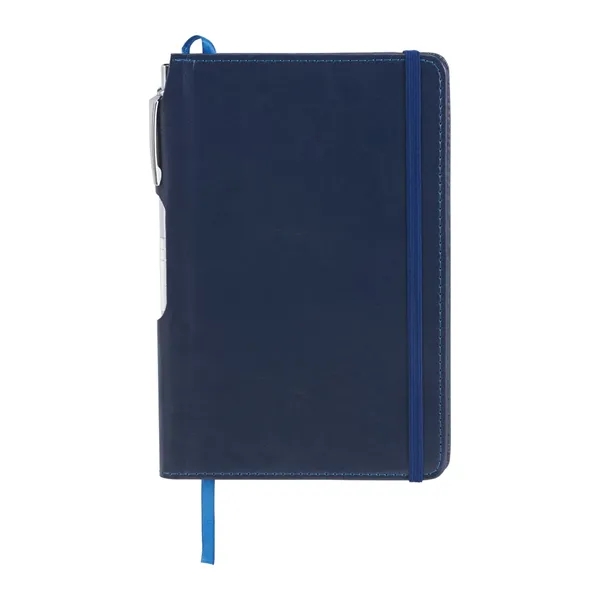 FSC® Mix 6" x 8.5" Viola Bound Notebook with Pen - FSC® Mix 6" x 8.5" Viola Bound Notebook with Pen - Image 4 of 6