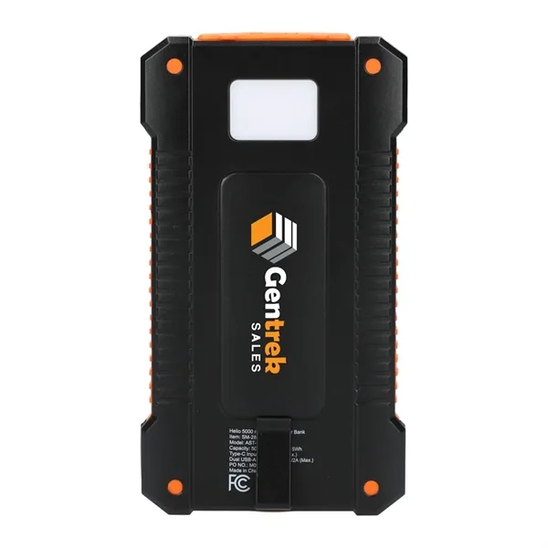 Helio 5000 mAh Solar Power Bank - Helio 5000 mAh Solar Power Bank - Image 1 of 10