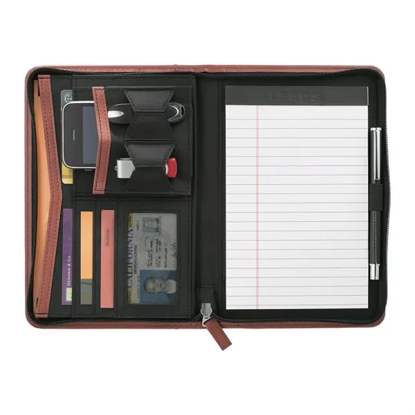 FSC® Mix Pedova™ Jr. Zippered Padfolio - FSC® Mix Pedova™ Jr. Zippered Padfolio - Image 9 of 10
