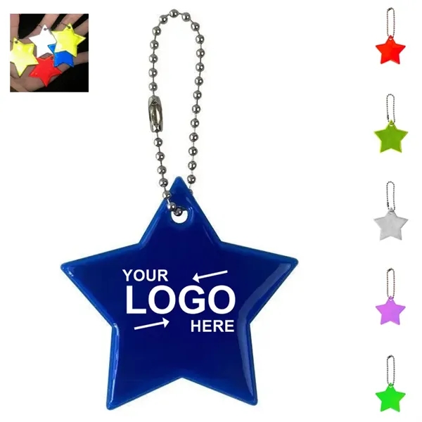 Star Shape Reflective Keychain - Star Shape Reflective Keychain - Image 0 of 6