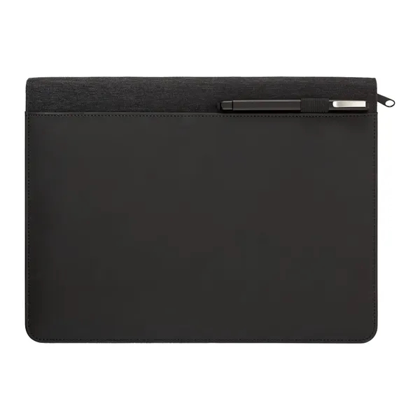 FSC® Mix Vienna Heathered Zippered Padfolio - FSC® Mix Vienna Heathered Zippered Padfolio - Image 5 of 6