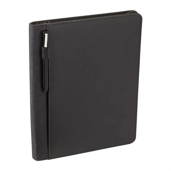 FSC® Mix Vienna Heathered Zippered Padfolio - FSC® Mix Vienna Heathered Zippered Padfolio - Image 6 of 6