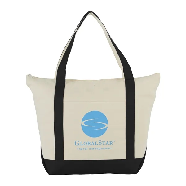 Classic 12oz Cotton Canvas Zippered Boat Tote - Classic 12oz Cotton Canvas Zippered Boat Tote - Image 0 of 1
