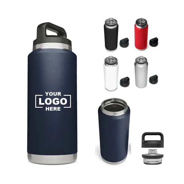 36 oz Stainless Steel Vacuum Insulated Water Bottle - 36 oz Stainless Steel Vacuum Insulated Water Bottle - Image 0 of 7