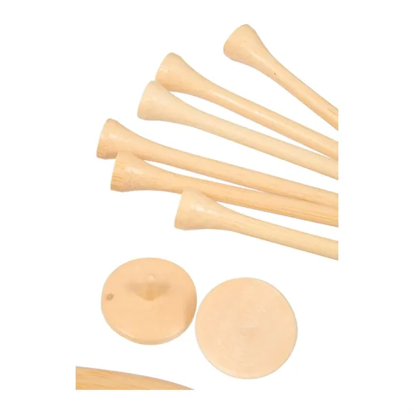 Bamboo Golf Tee Set with Recycled Pouch - Bamboo Golf Tee Set with Recycled Pouch - Image 7 of 9