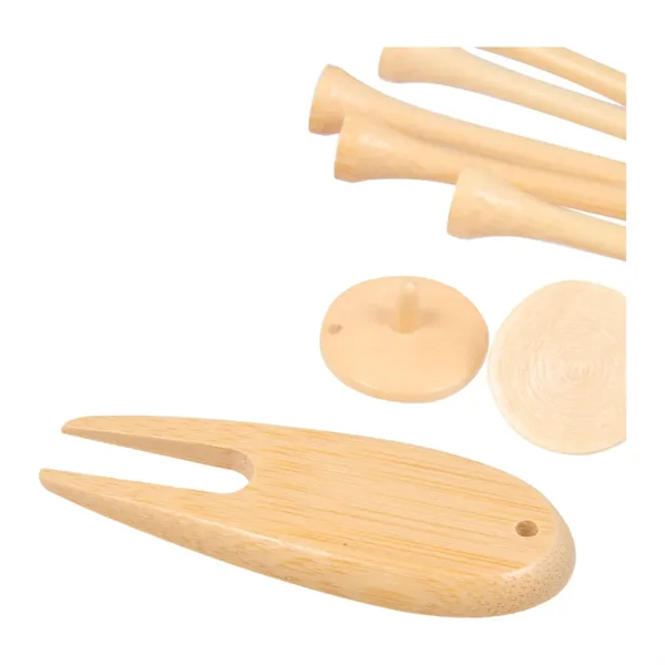 Bamboo Golf Tee Set with Recycled Pouch - Bamboo Golf Tee Set with Recycled Pouch - Image 8 of 9