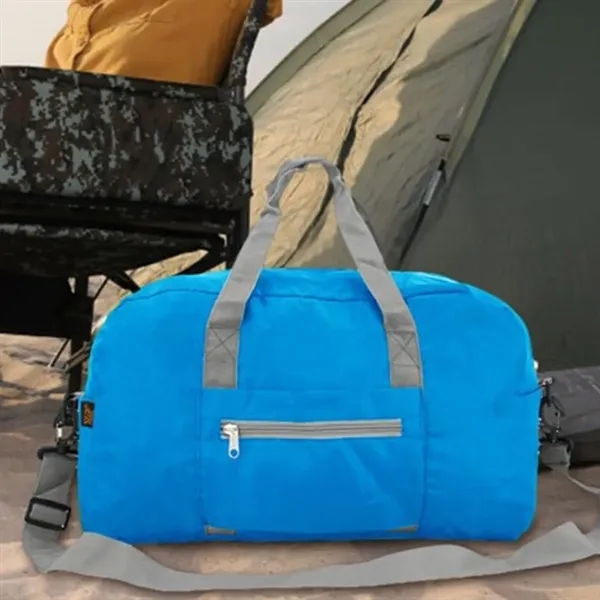 Foldable Lightweight Travel Duffel Bag with Handle - Foldable Lightweight Travel Duffel Bag with Handle - Image 6 of 6