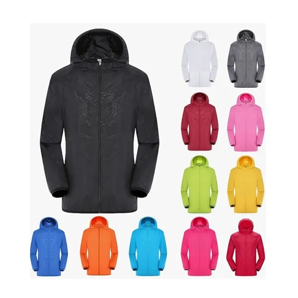 Custom Camping Coat Waterproof Quick Dry Windbreaker Jacket - Custom Camping Coat Waterproof Quick Dry Windbreaker Jacket - Image 2 of 5