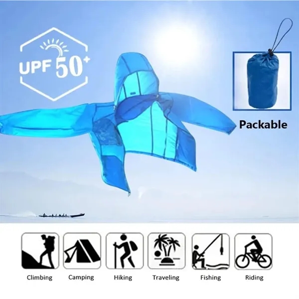 Custom Camping Coat Waterproof Quick Dry Windbreaker Jacket - Custom Camping Coat Waterproof Quick Dry Windbreaker Jacket - Image 3 of 5