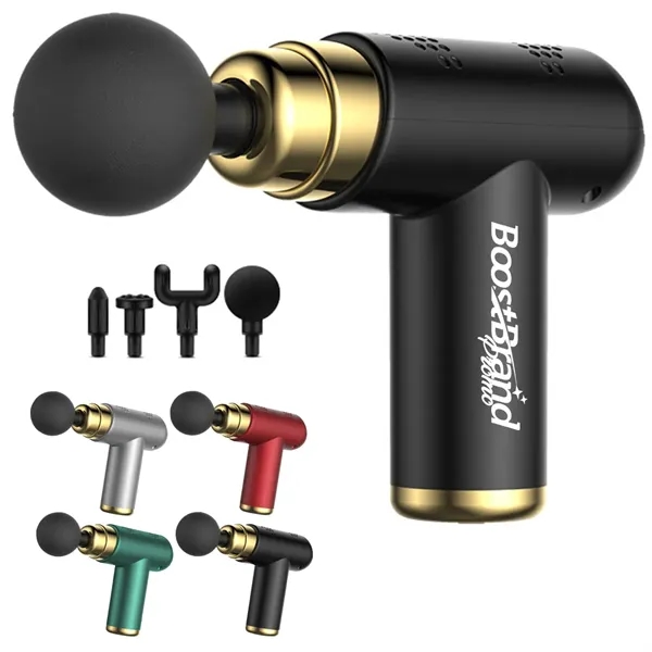 Percussion Massage Gun with Multiple Heads - Percussion Massage Gun with Multiple Heads - Image 0 of 6