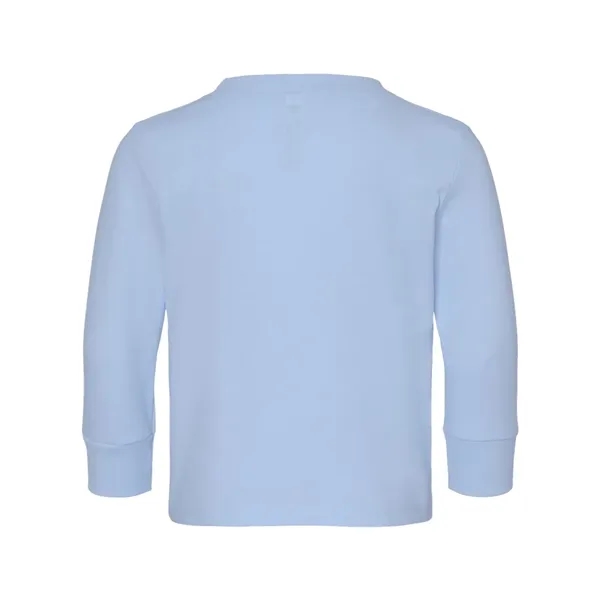 Rabbit Skins Toddler Cotton Jersey Long Sleeve Tee - Rabbit Skins Toddler Cotton Jersey Long Sleeve Tee - Image 6 of 20