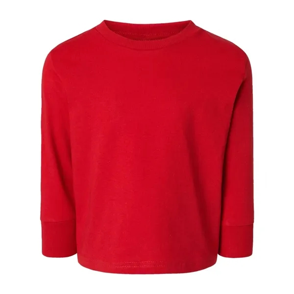 Rabbit Skins Toddler Cotton Jersey Long Sleeve Tee - Rabbit Skins Toddler Cotton Jersey Long Sleeve Tee - Image 15 of 20