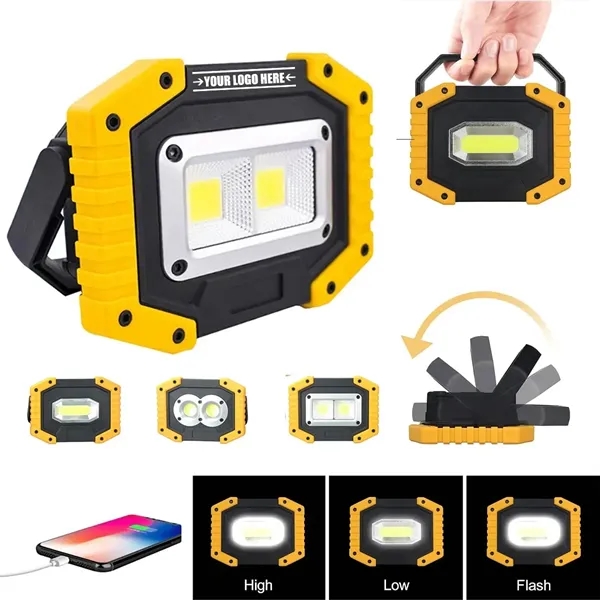 30W Portable  Rechargeable LED Work Light with phone charge - 30W Portable  Rechargeable LED Work Light with phone charge - Image 0 of 4