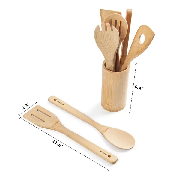 Home Use Healthy Bamboo kitchen Utensil Set With Packing Box - Home Use Healthy Bamboo kitchen Utensil Set With Packing Box - Image 1 of 3