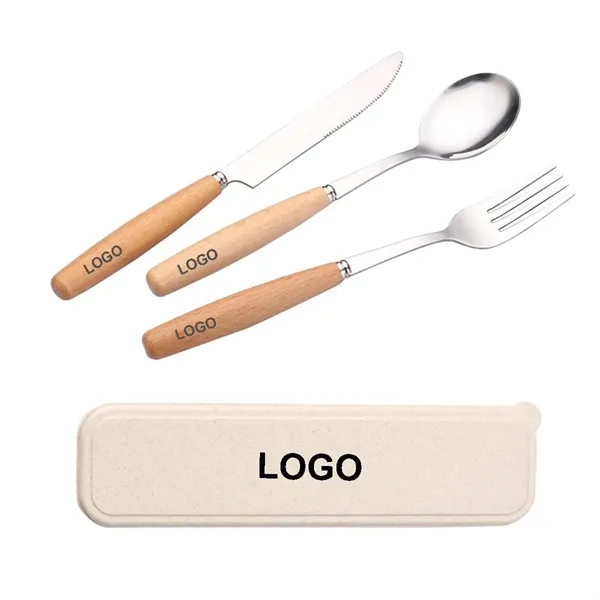 Stainless Steel Cutlery Set With Wooden Handle - Stainless Steel Cutlery Set With Wooden Handle - Image 0 of 0