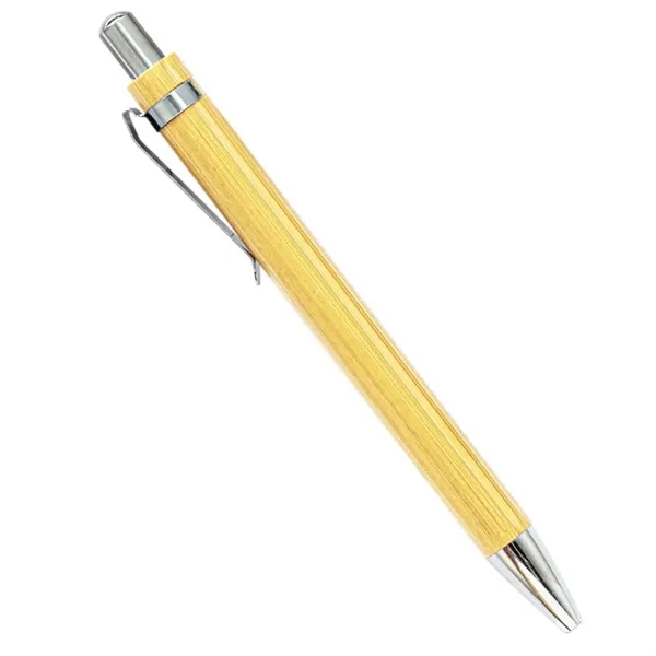Custom Luxury Bamboo Ballpoint Pen - Custom Luxury Bamboo Ballpoint Pen - Image 1 of 4