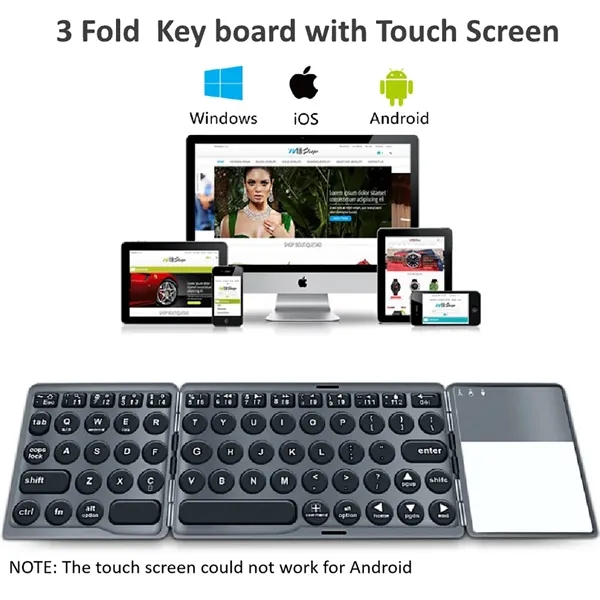 Foldable wireless h Keyboard - Foldable wireless h Keyboard - Image 1 of 3