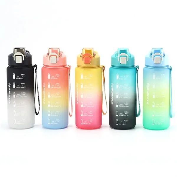 32 Oz. Sports Water Bottle Leak Proof Gradient Cup Fitness - 32 Oz. Sports Water Bottle Leak Proof Gradient Cup Fitness - Image 7 of 7