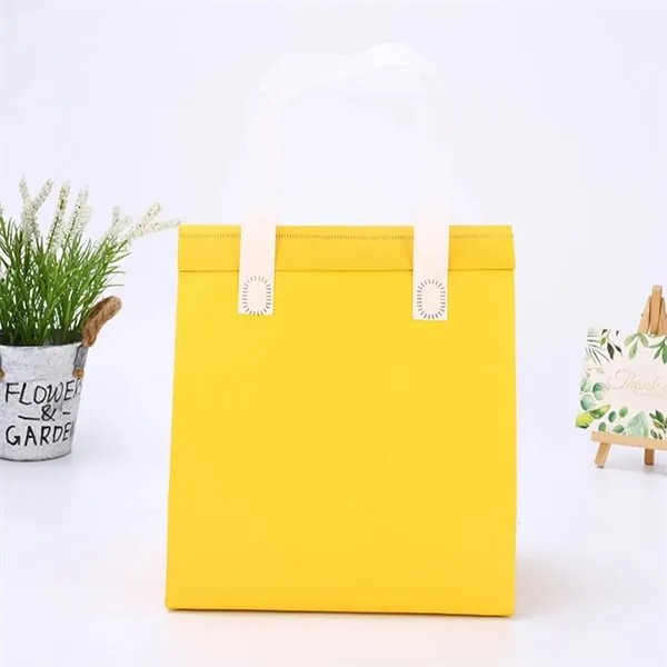 Reusable Non-Woven Insulated Grocery Tote Bag - Reusable Non-Woven Insulated Grocery Tote Bag - Image 4 of 5