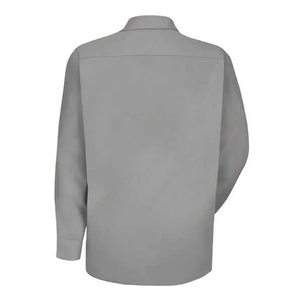 Red Kap Men's Specialized Pocketless Long Sleeve Work Shirt - Red Kap Men's Specialized Pocketless Long Sleeve Work Shirt - Image 4 of 10