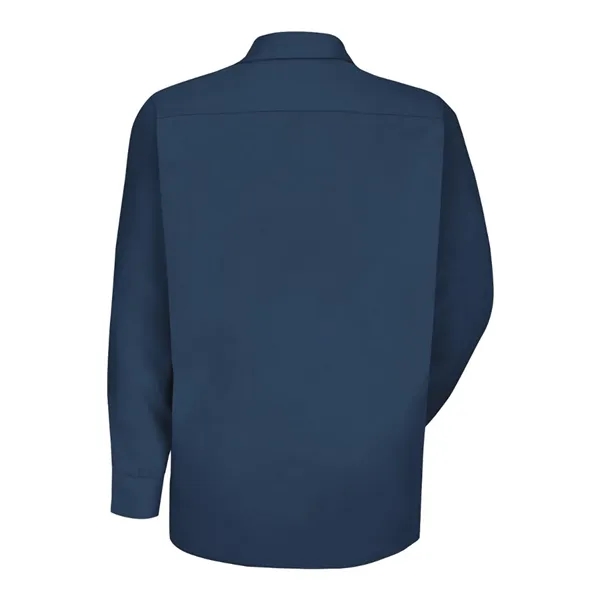 Red Kap Men's Specialized Pocketless Long Sleeve Work Shirt - Red Kap Men's Specialized Pocketless Long Sleeve Work Shirt - Image 8 of 10
