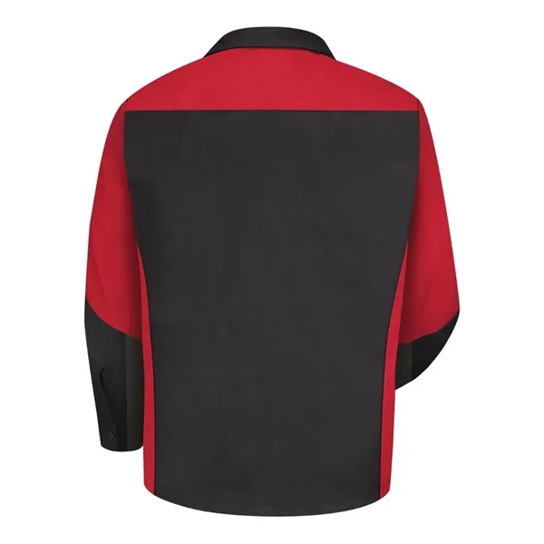 Red Kap Men's Tall Long Sleeve Automotive Crew Shirt - Red Kap Men's Tall Long Sleeve Automotive Crew Shirt - Image 8 of 15