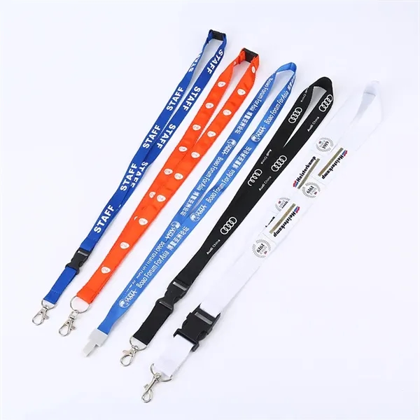 Custom Buckle Release Polyester Lanyard - Custom Buckle Release Polyester Lanyard - Image 1 of 3