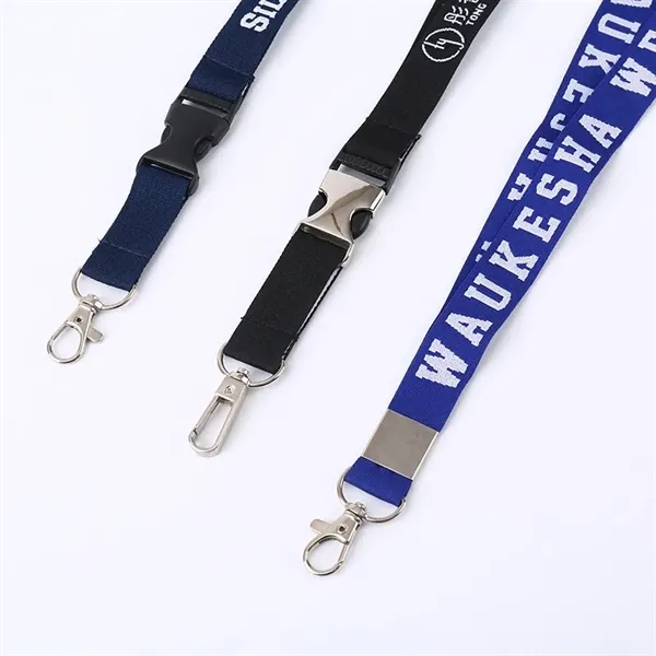 Custom Buckle Release Polyester Lanyard - Custom Buckle Release Polyester Lanyard - Image 2 of 3