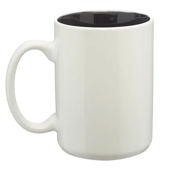 15 oz. Glossy Two-Tone Personalized Ceramic Mug - 15 oz. Glossy Two-Tone Personalized Ceramic Mug - Image 2 of 4